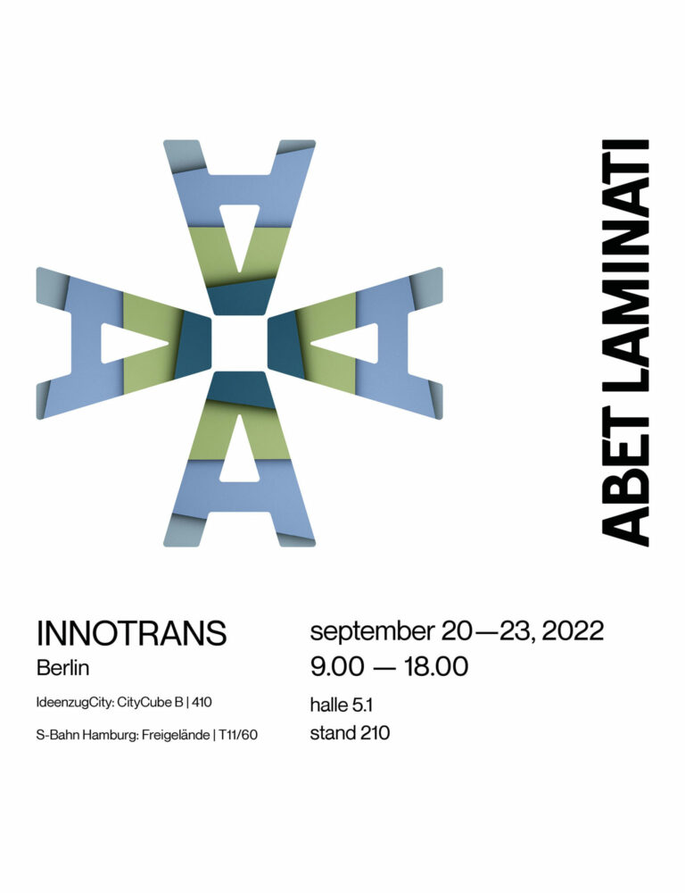 Abet laminates returns to InnoTrans 2022