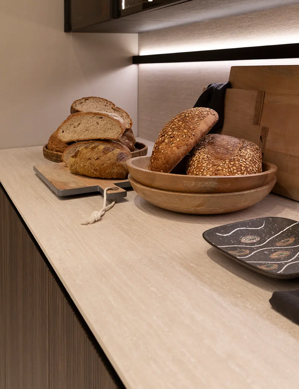 Kitchen Stosa -Rocks HPL 547 Tivoli Greige